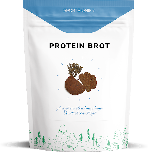 Sportbionier Vegane Bio Protein Brotbackmischung Kürbis - 650g